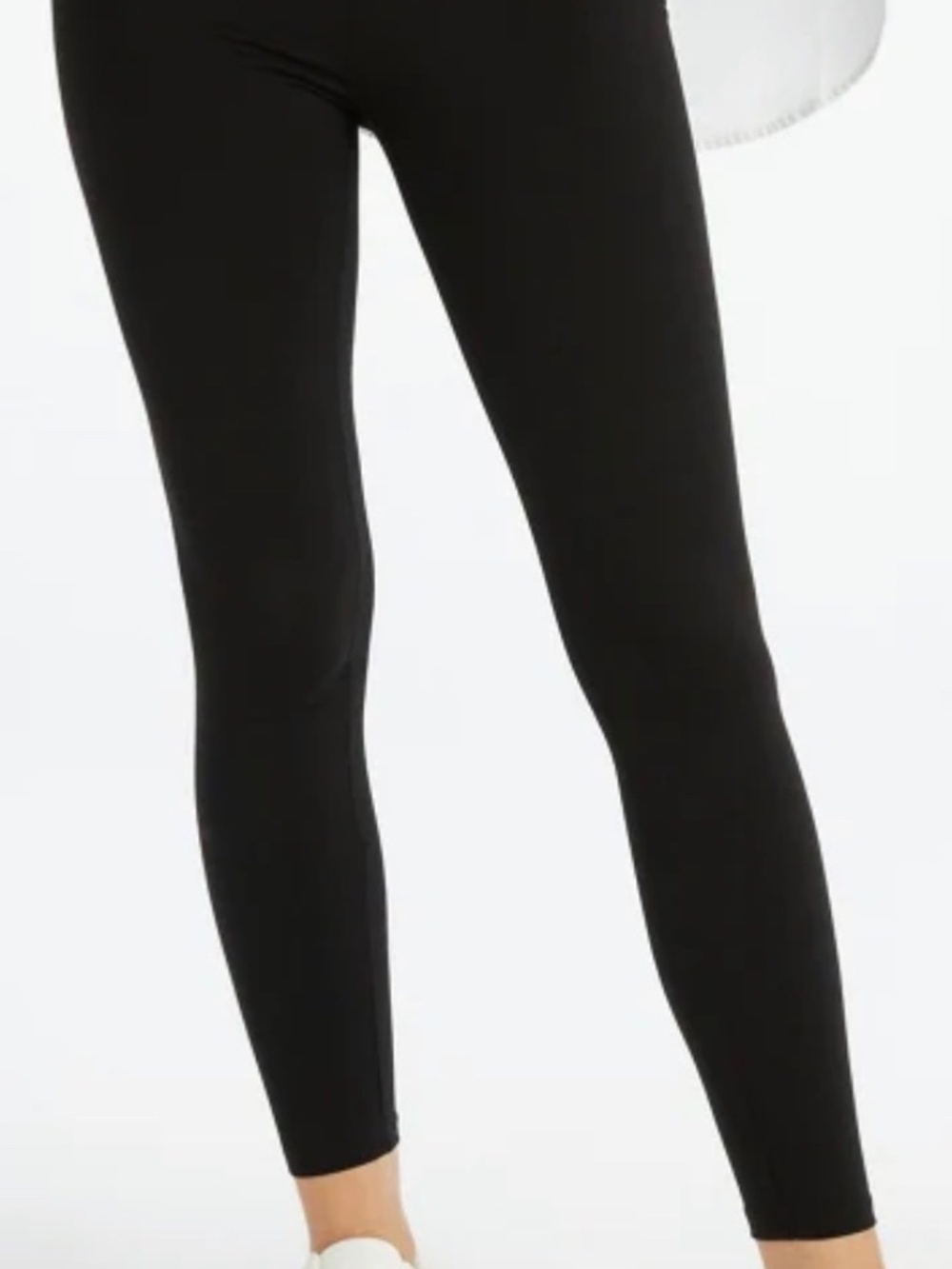 NWT: JustFab Black Pull-On Leggings Pants Size Medium Minimalist Stretch Skinny